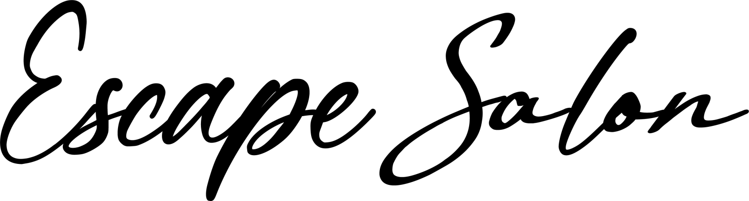 logo for Escape Salon, Rt 23 in New Jersey